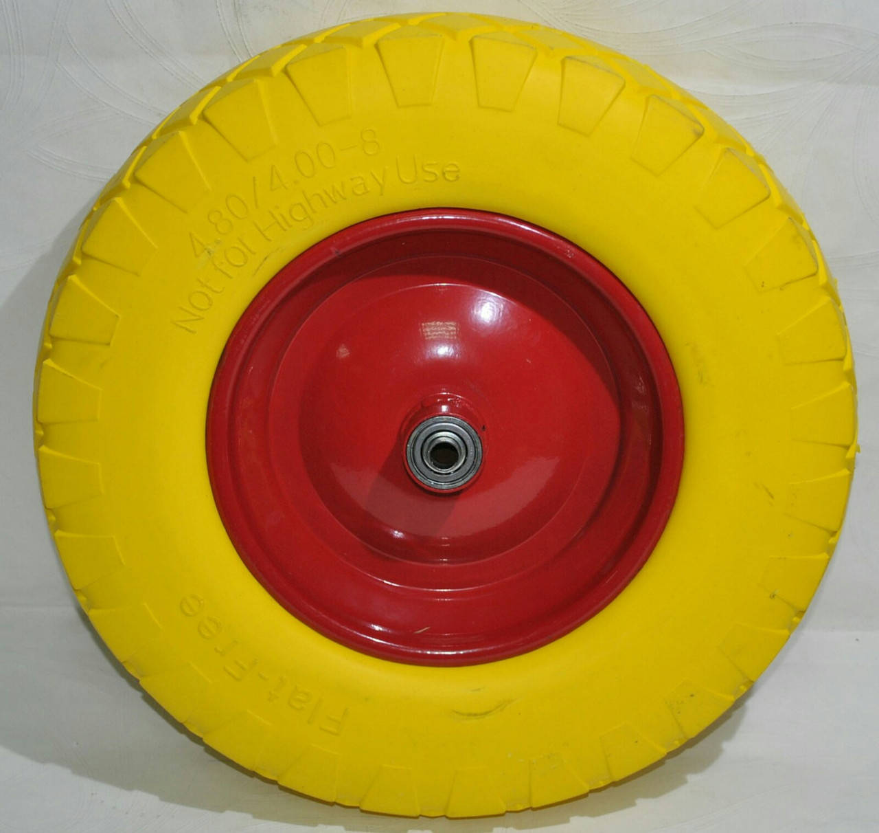 

Олесо 4,00 -8 TL (бескамерное, под ось d-16мм ) (желтое) MRHD, шт