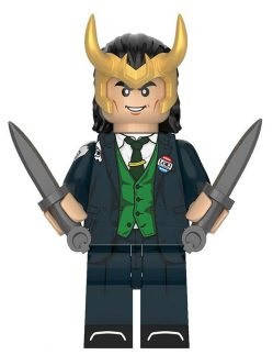 

Lego фигурка супер герои Marvel / Марвел Лего минифигурка Локи, Серый