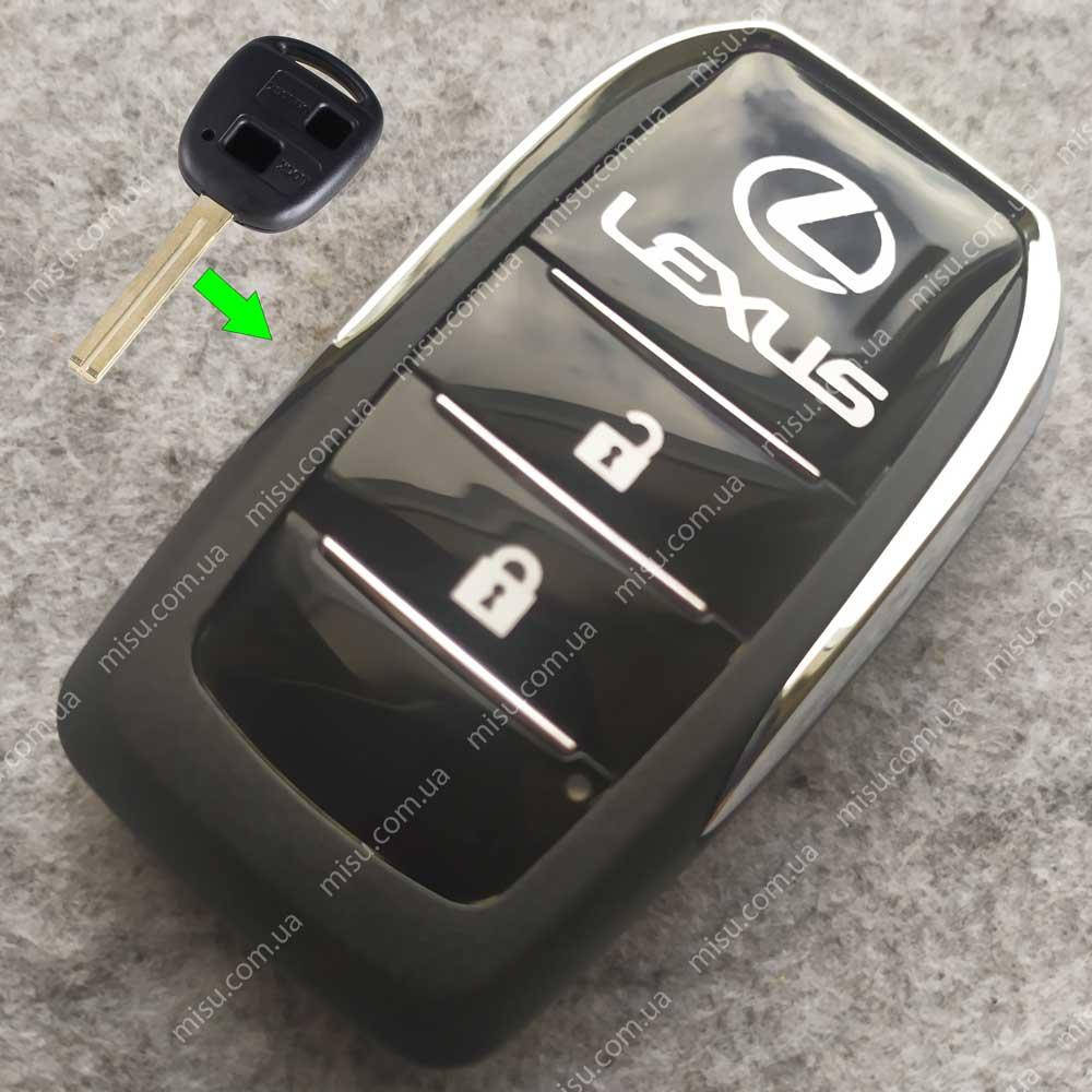 

Корпус ключа Lexus выкидной 2 кнопки