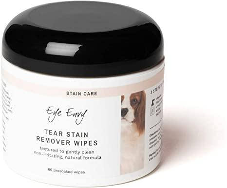 

Салфетки с лосьоном Eye Envy Tear Stain Remover Wipes для собак, 60 шт, Белый