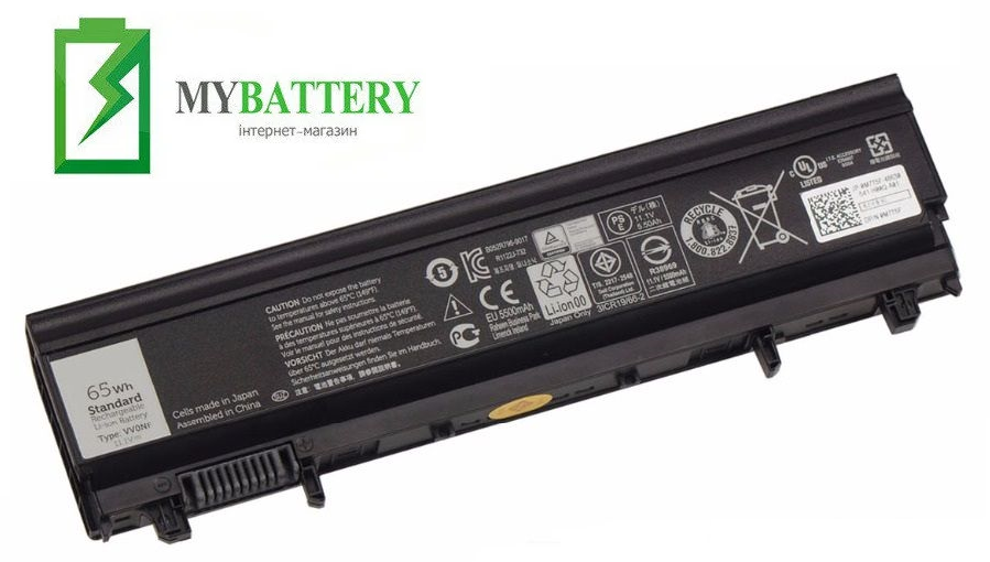 

Аккумуляторная батарея Dell N5YH9 Latitude E5440 E5540 14 5000 15 5000, Черный