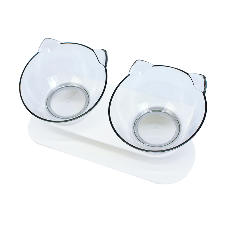 

Миска для котов Taotaopets 117718 Transparent двойная