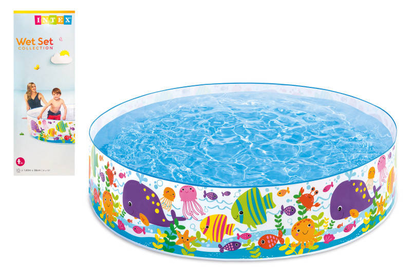 

Детский каркасный бассейн 56452 Intex Океан Подводный мир, 183см