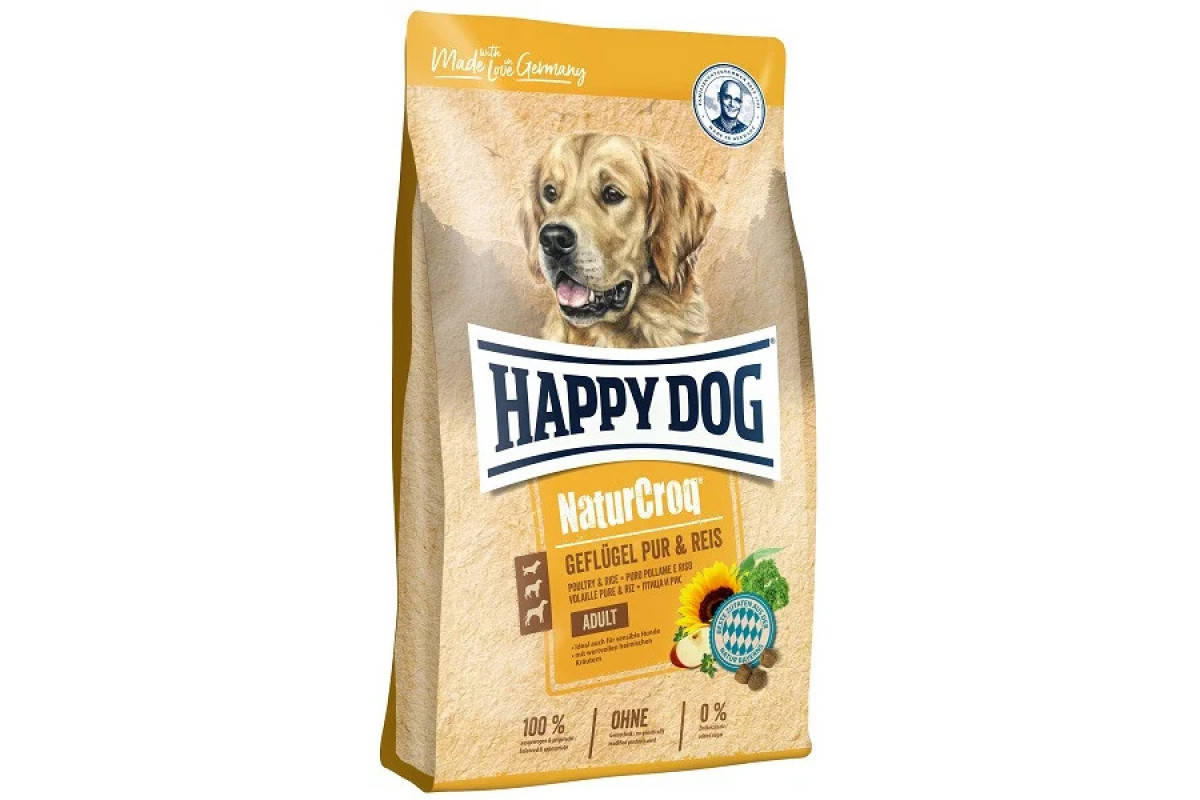 

Корм Happy Dog NaturCroq Geflugel 4 кг для взрослых собак с чувствительным пищеварением, с птицей