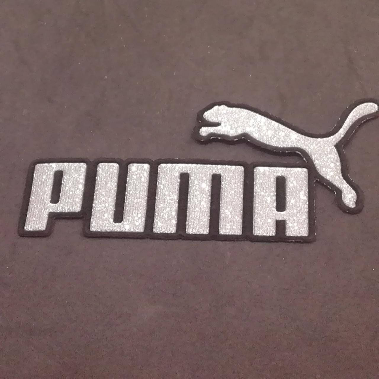 

Аппликация термо-клеевая "PUMA" 11 cм серебро упаковка 10 шт