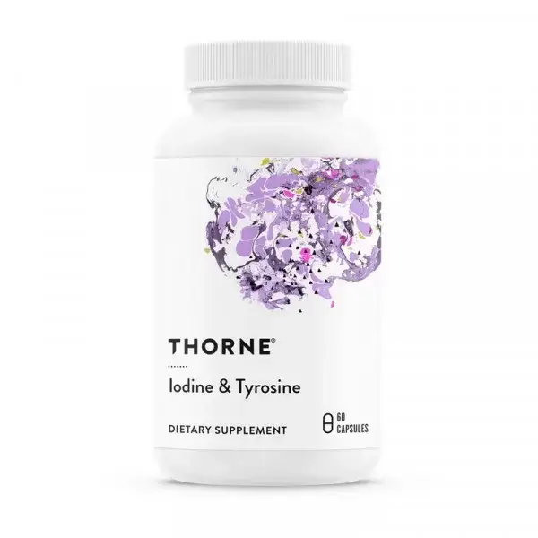 

Йод и тирозин для поддержки щитовидной железы, Thorne Research Iodine & Tyrosine 60 caps