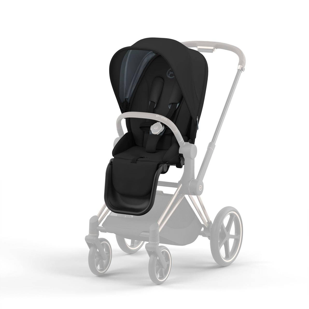 

Чохол тканинний для прогулянкового блоку Cybex Priam Deep Black 2022 р., Черный