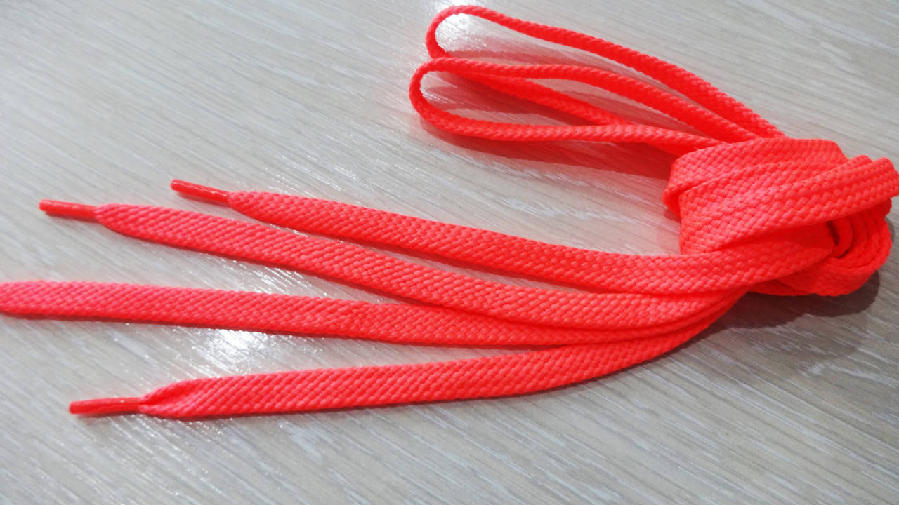 

Шнурки в кроссовки плоские 100 см розовые флуоресцентные (10 мм)