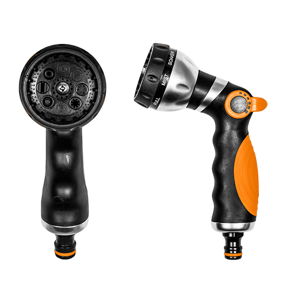 

Пистолет для полива металлический 8 режимов, BLACK LINE, ECO-2038