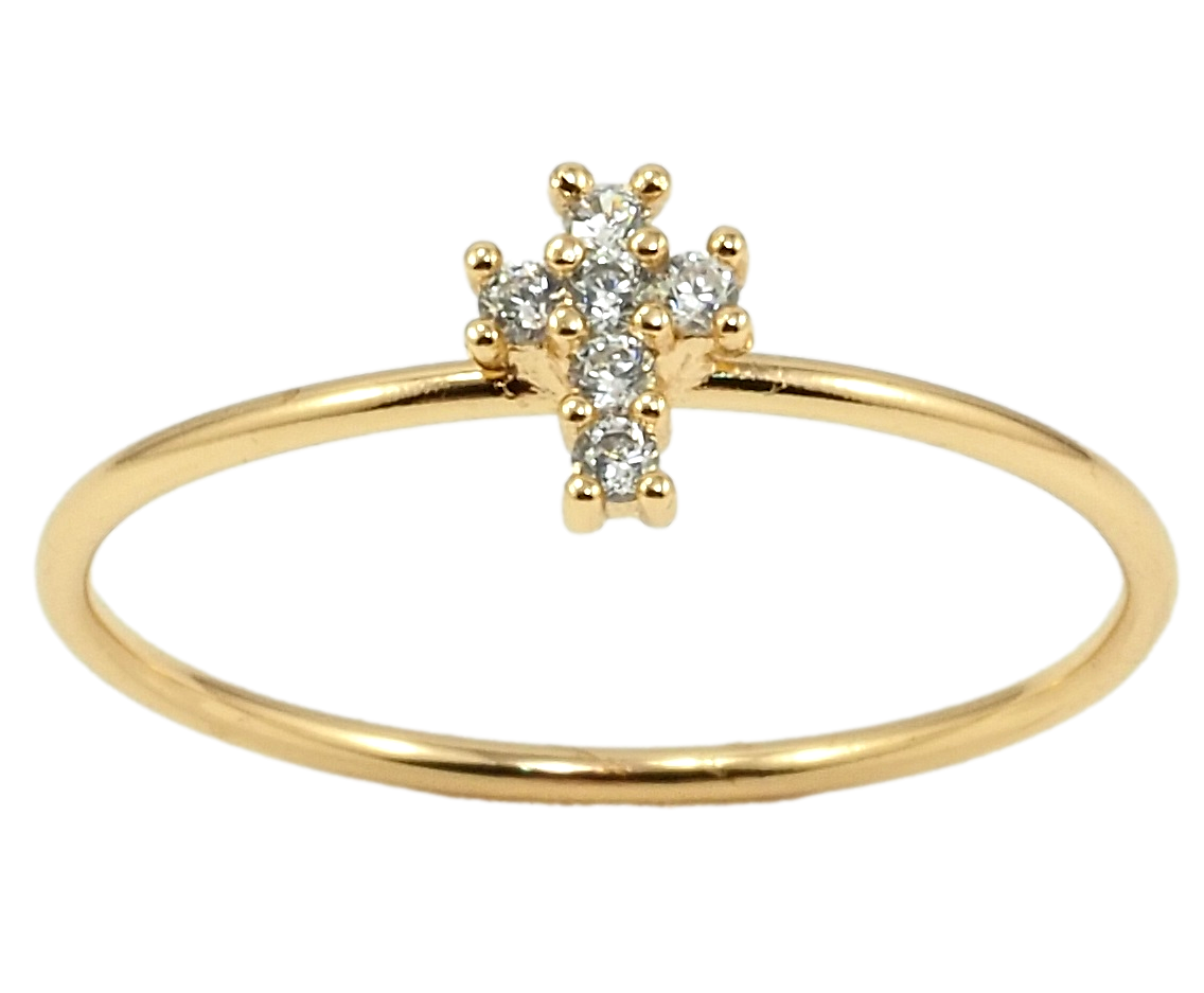 

Кольцо Xuping Позолота 18K "Крестик" р.17,17.5,18,19