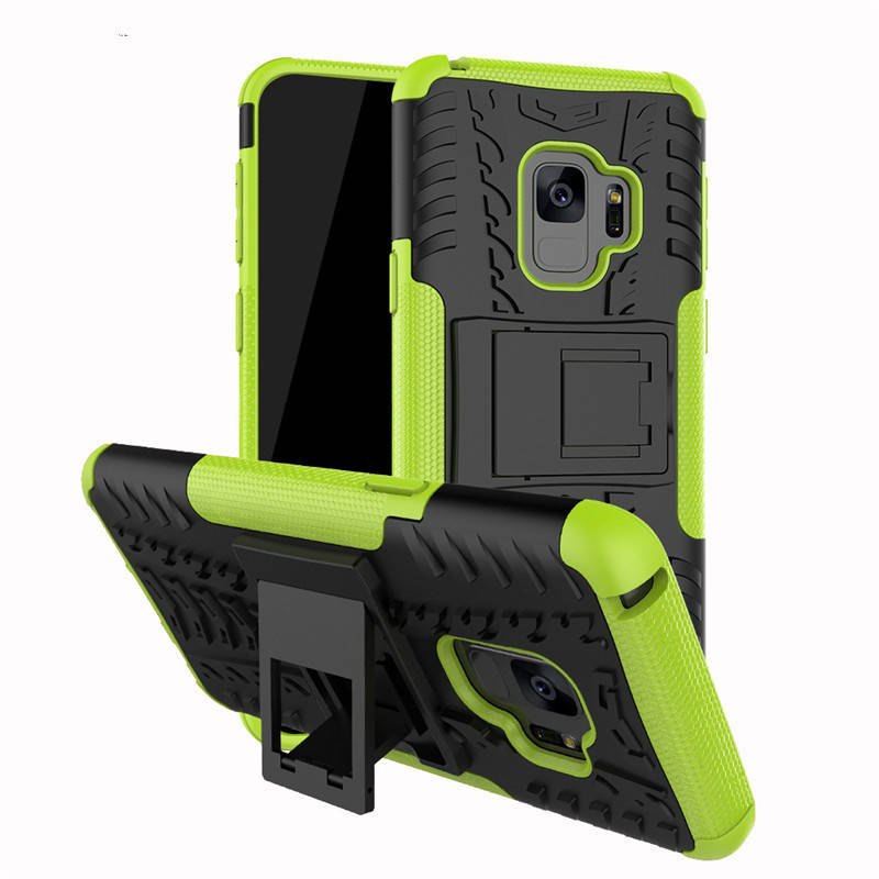 

PC + TPU чехол Armor для Samsung Galaxy S9 (8 цветов) салатовый