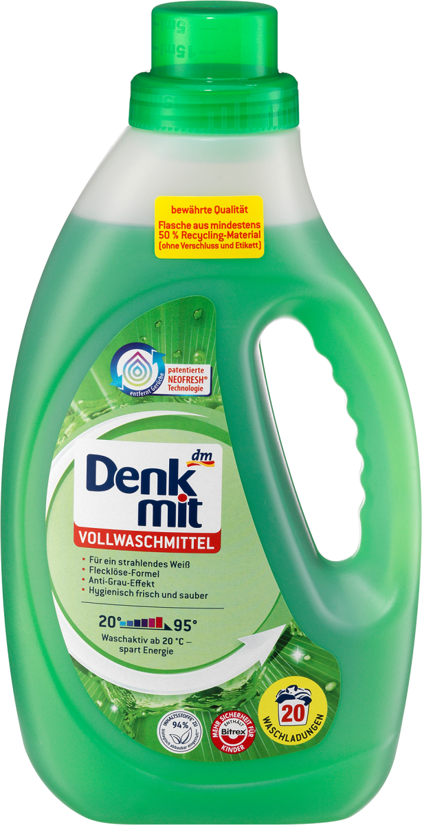 

Гель для стирки Denkmit Vollwaschmittel, 1,1 L.