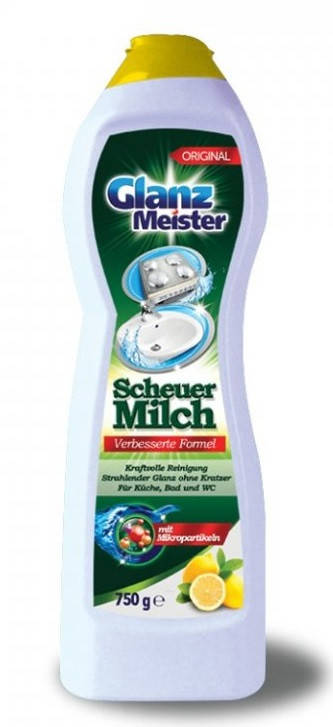 

Молочко для чистки Glanz Meister Лимон с микрогранулами 750г