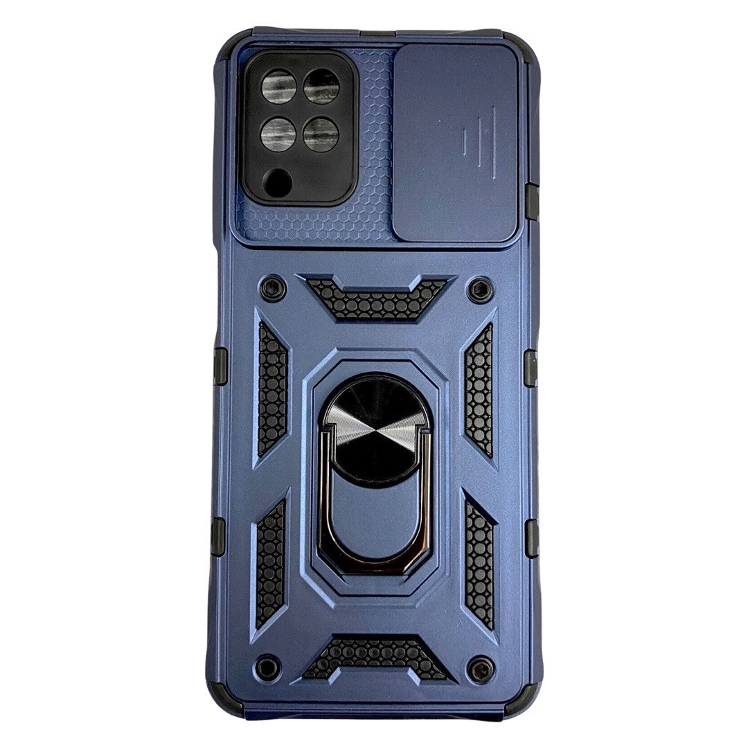 

PC + TPU чехол Armor Camshield для Samsung Galaxy A12 (на самсунг а12) синий, Разные цвета