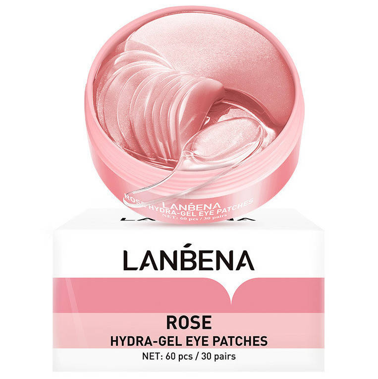 

Увлажняющие и успокаивающие гидрогелевые патчи с экстрактом розы Lanbena Rose Hydra-Gel Eye Patches, 60шт