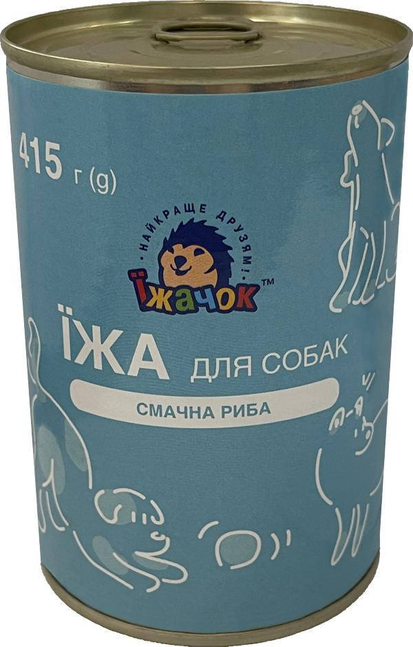 

Їжачок Консерва паштет мясной с рыбой для взрослых собак 415 г
