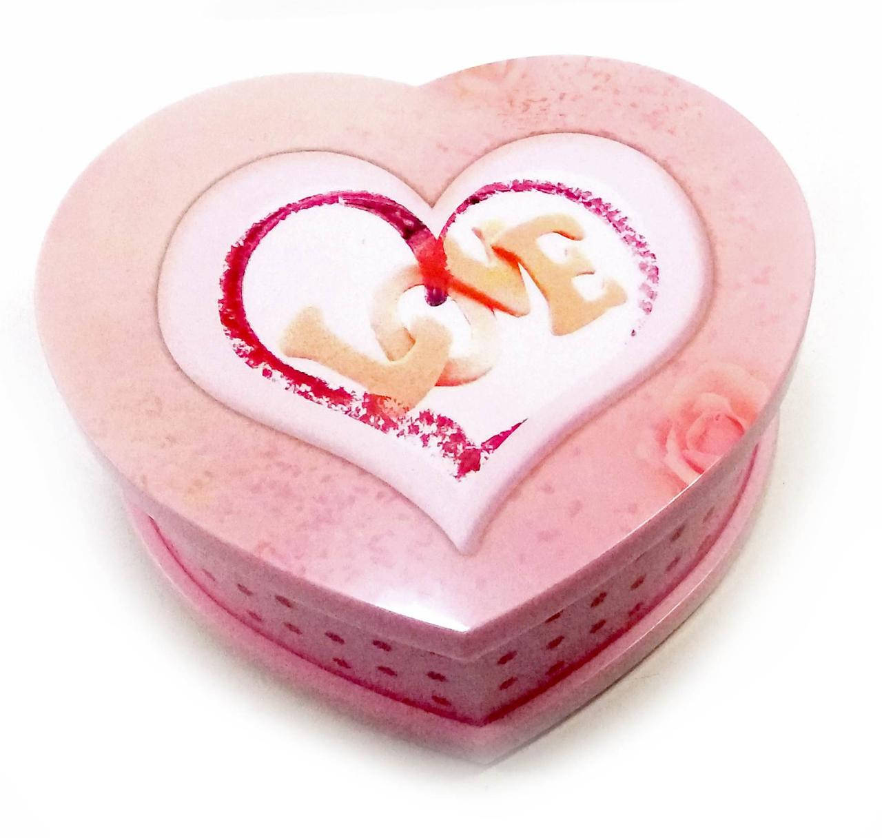 

Шкатулка музыкальная "Сердечко" Love (15х12,5х6,5 см)