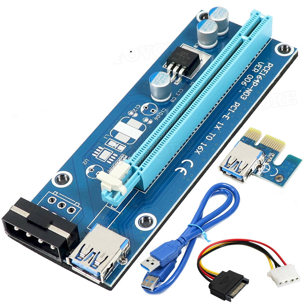 

Райзер CHIPAL 006 USB 3.0 PCI-E 1X - 16X Riser USB 3.0 для видеокарт 60см