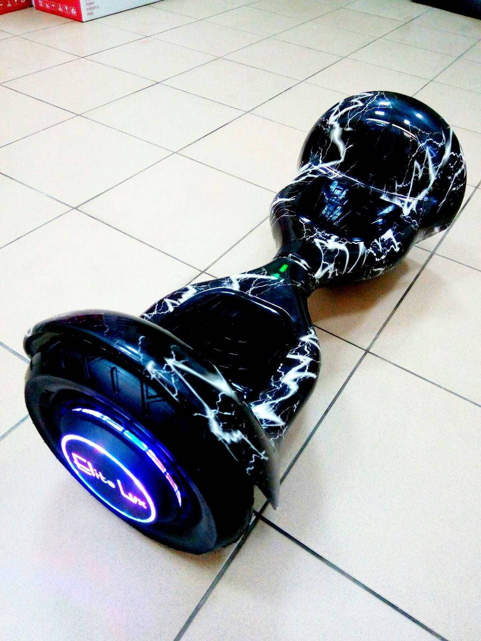 

Детский Гироскутер гироборд 10 дюймов Smart Balance Wheel Чёрный с молнией