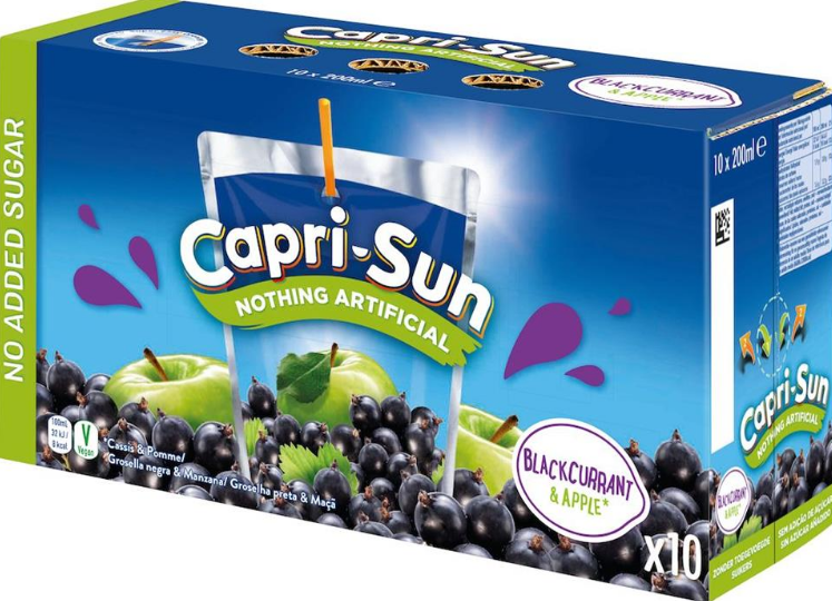 

Сочки Capri-Sun Blackcurrant & Apple 10*200 мл.