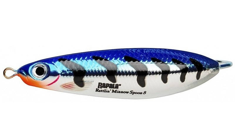 

Блесна Rapala Rattlin Minnow Spoon RMSR08 16г MBT