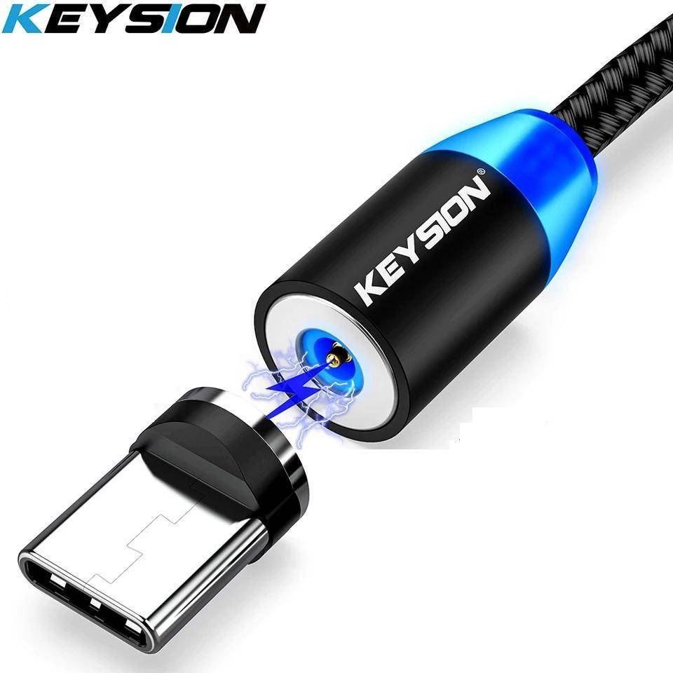 

KEYSION магнитный зарядный кабель для быстрой зарядки с разъёмом type C, Черный