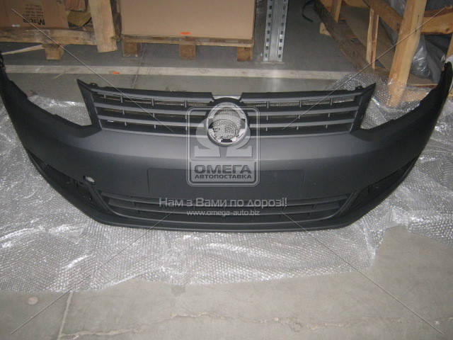 

Передний бампер VW Caddy III '11-15 (Tempest) черный текструный
