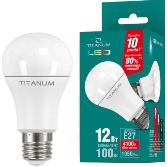 

Лампочка Энергосберегающая TITANIUM E27 12W(100Вт)