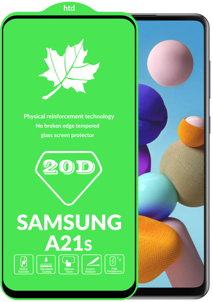 

20D Стекло Samsung Galaxy A21s A217 (большой радиус) (Самсунг Галакси А20с)