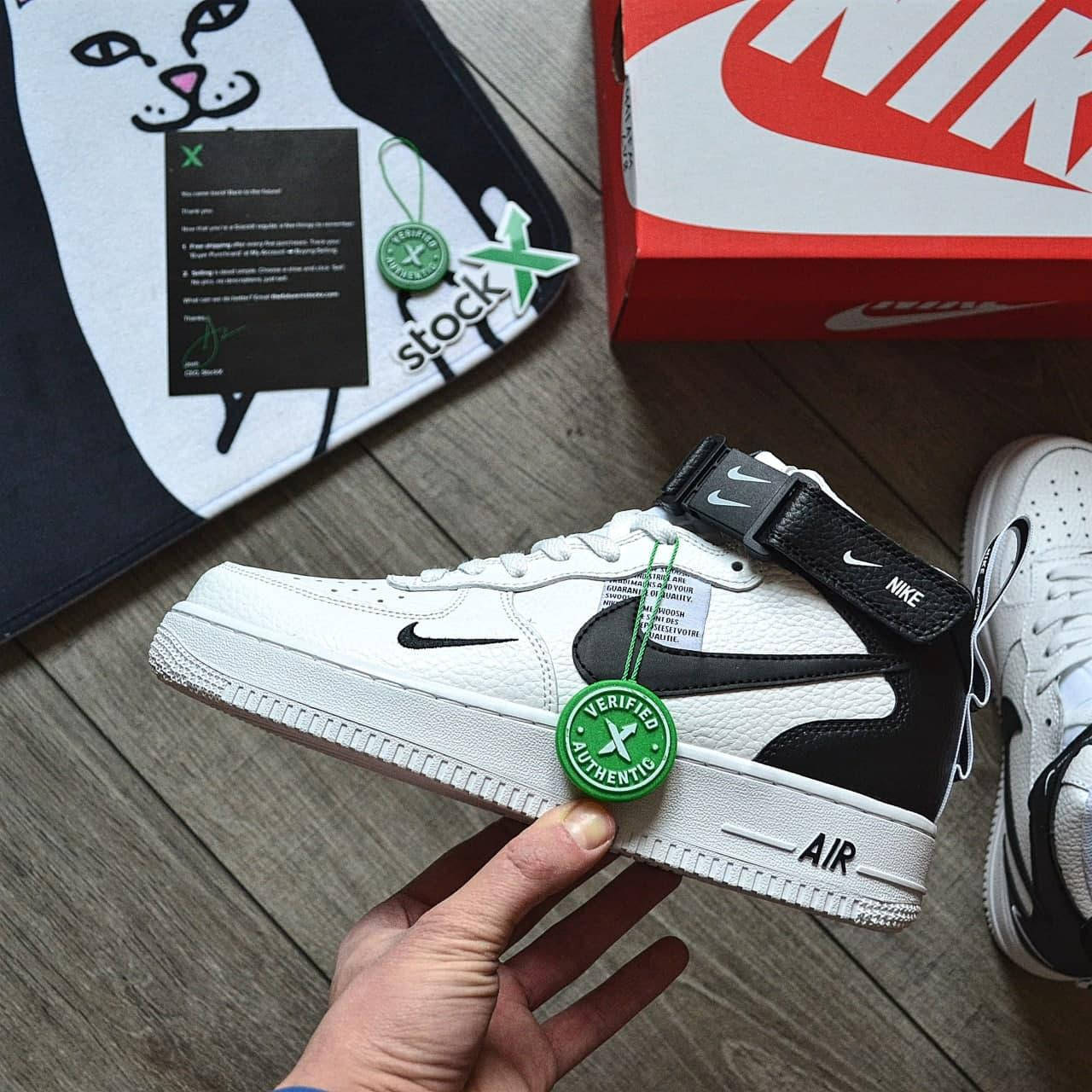 

Кроссовки мужские Nike Air Force 1 Mid TM LV8 'White / мужские кроссовки найк аир форс, Белый