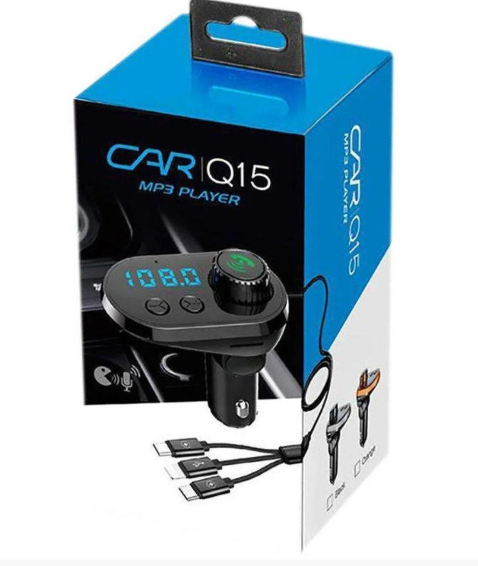 

Трансмиттер FM модулятор FM CAR Q15 (KG-3034)