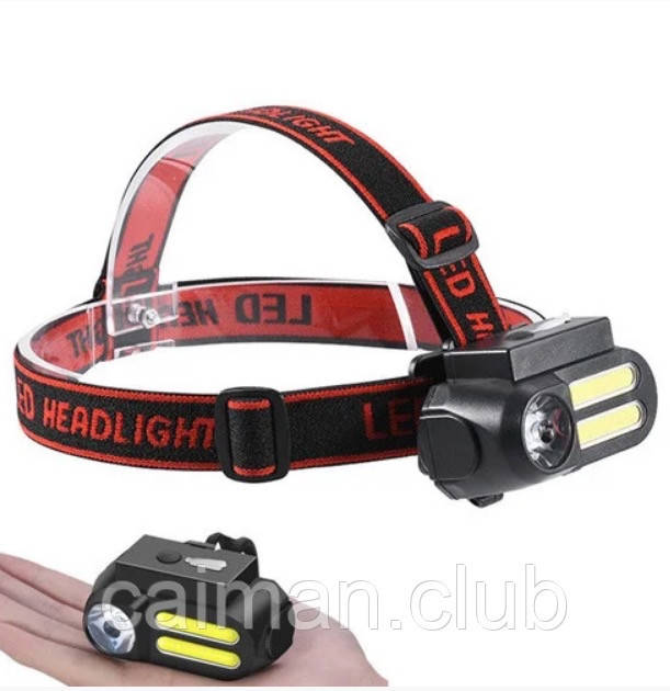 

Налобный влагостойкий фонарь Headlamp 611 XPE COB
