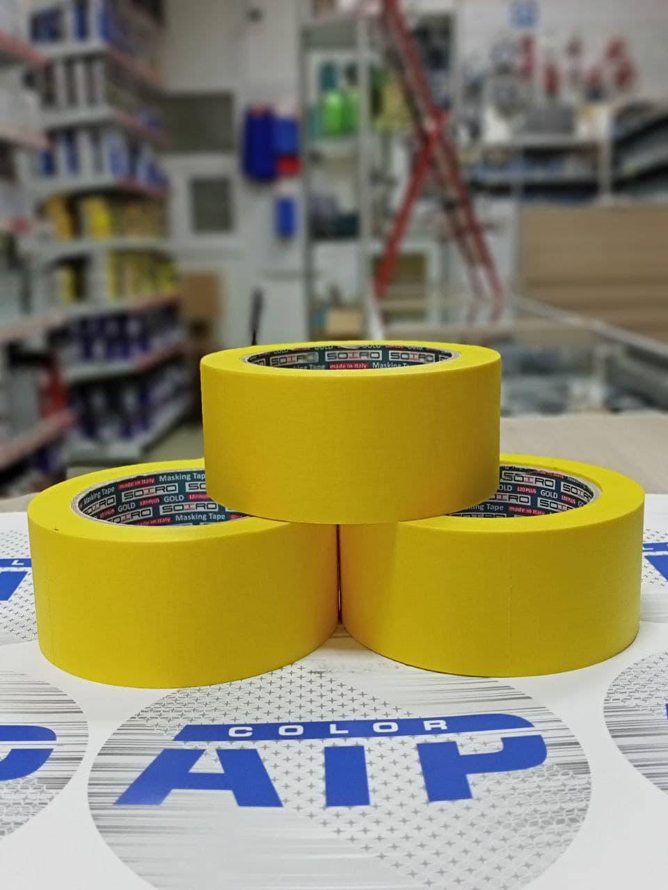 

Лента малярная GOLD 120 ° C - лимонная 48 мм