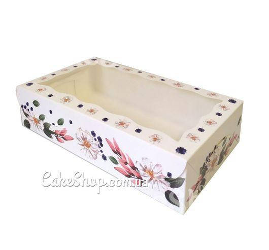 

Коробка для эклеров, зефира Красотка, 14х25х6 см