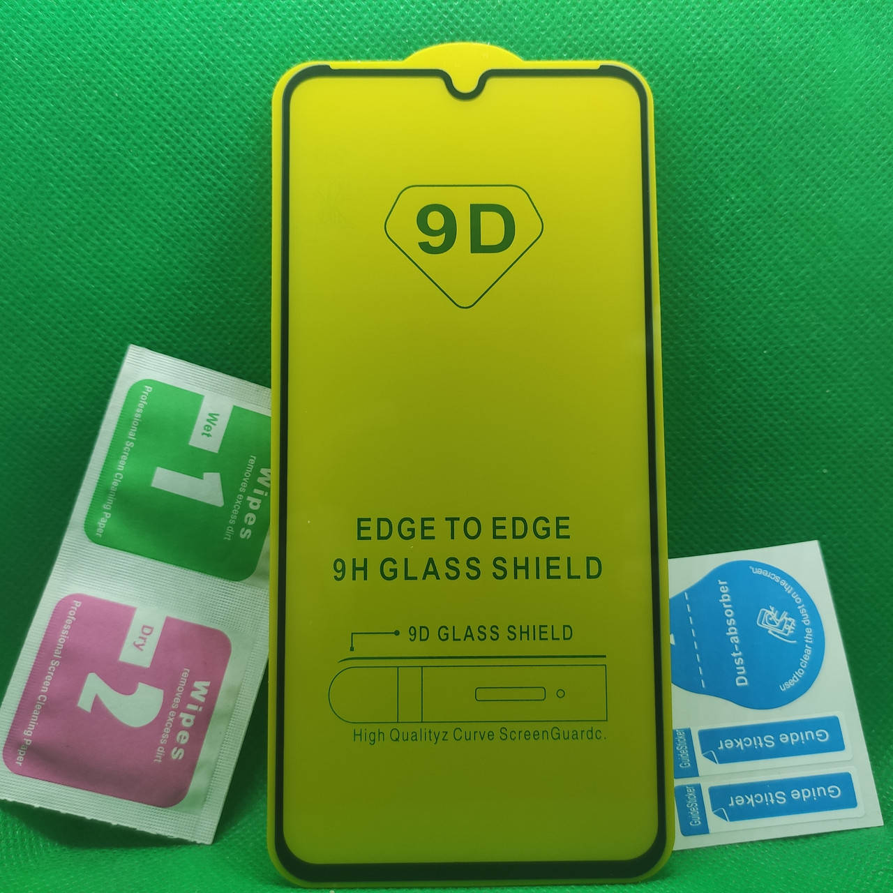 

Защитное стекло для Xiaomi Redmi Note 7 Note 7 PRO Full Glue 9D 9H на весь экран телефона клей по всей, Черный