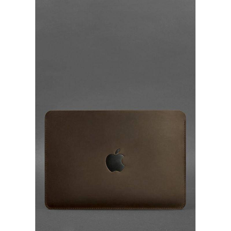 

Горизонтальный кожаный чехол для MacBook Air/Pro 13'' Темно-коричневый
