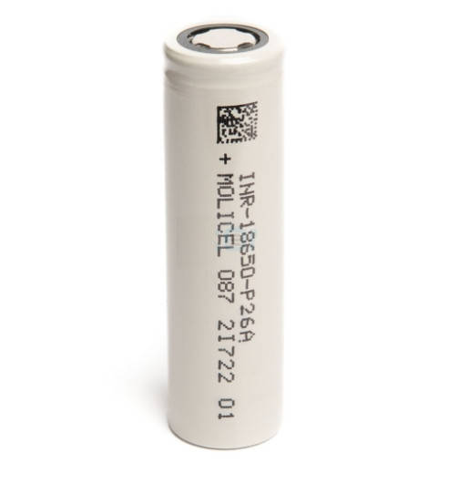 

Аккумулятор Li-ion Molicel INR18650-P26A 2600mAh 35A (Белый)