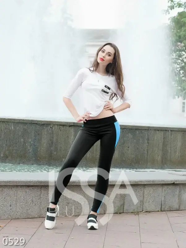 

Спортивные штаны ISSA PLUS 529 XXS черный/голубой