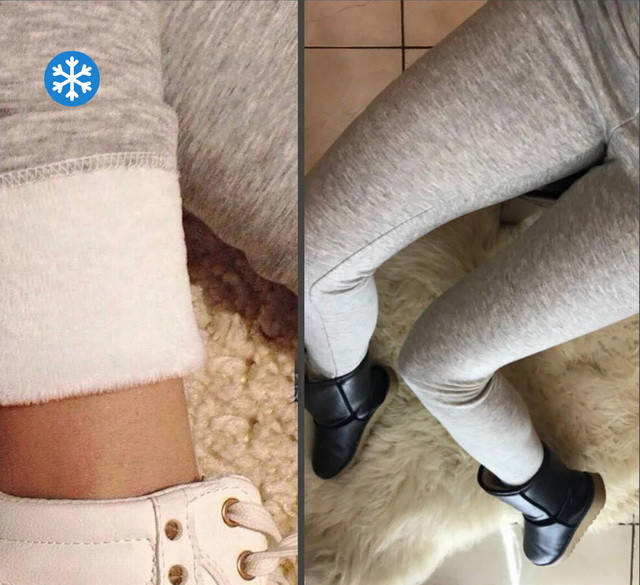 

Трикотажные теплые лосины на меху "Millennium" 52, Серый