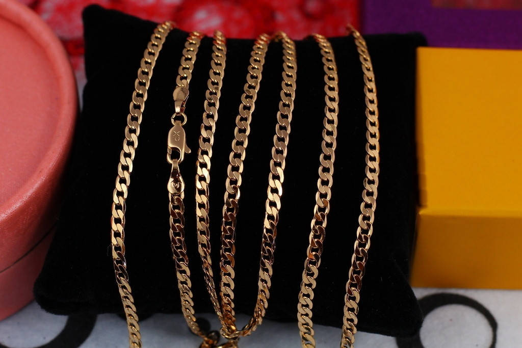 

Цепь Xuping Jewelry панцирная 55 см 3 мм золотистая