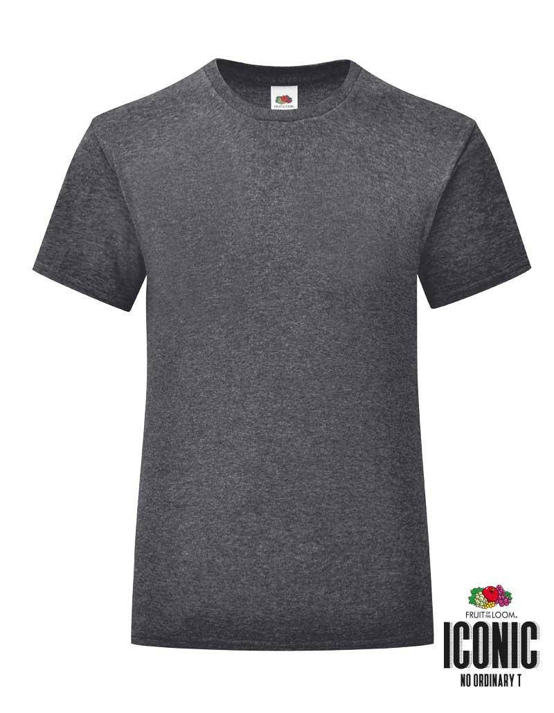 

Детская футболка на девочку Fruit of the loom от 3 до 15 лет темно-серый-меланж, Разные цвета