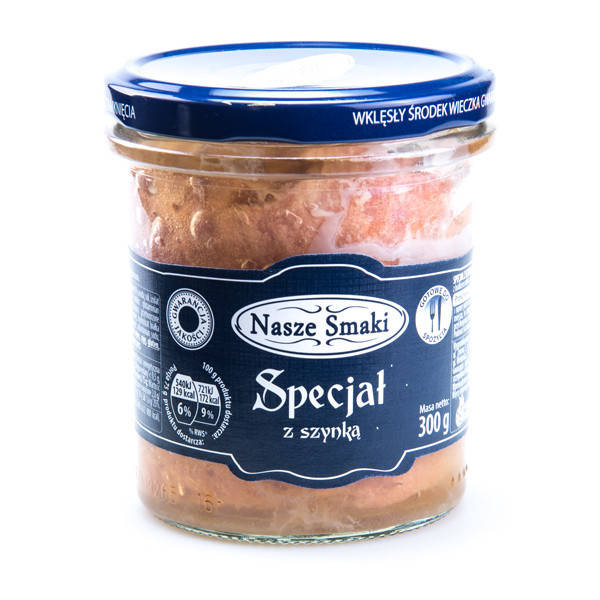 

Тушенка свиная Nasze Smaki Specjal z Szynka 300г Польша