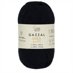 

Gazzal Giza Matte (Газзал Гиза Матте) № 5557 черный (Пряжа хлопок, нитки для вязания)