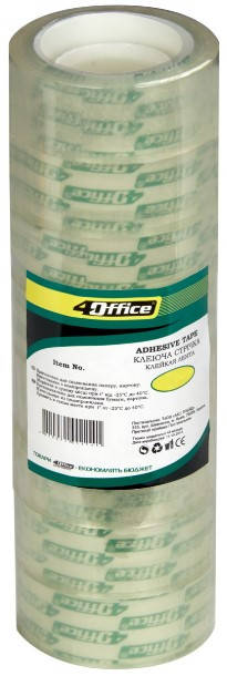 

Стрічка клейка канцелярська "4Office" 12ммx30м прозорий 4-390 (за 1шт)