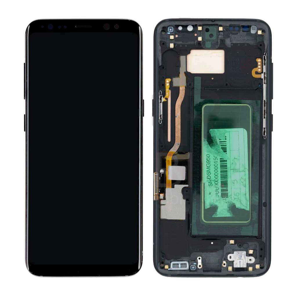 

Дисплей Samsung G950 Galaxy S8, с тачскрином, с рамкой, Original PRC, Black, Черный