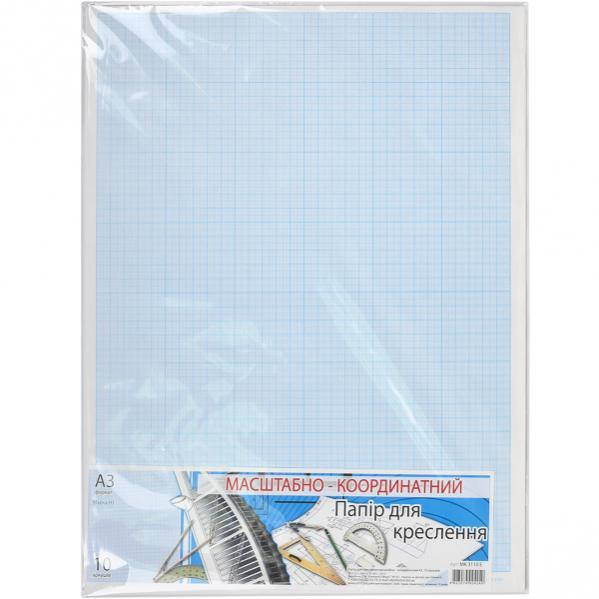 

Бумага масштабно-координатная А-3 «Графика» 10 листов, в п/п пакете