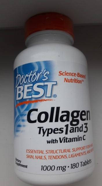 

Коллаген, типы 1 и 3 с Peptan, Doctor's Best, 1 000 мг, 180 таблеток