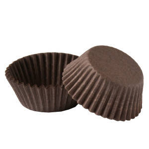 

Бумажная форма для мини кексов 5 (40х 24) коричневая (100 г)
