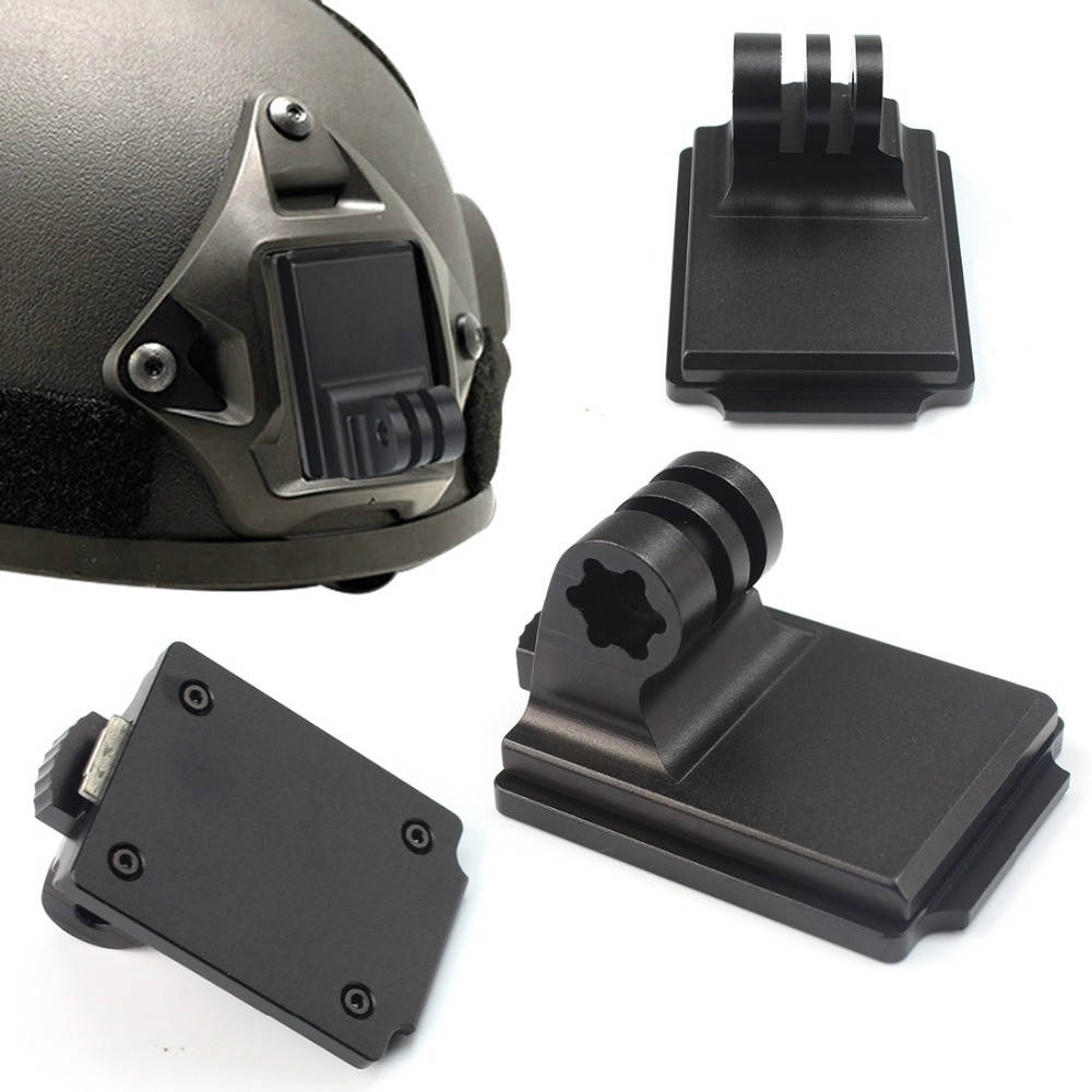 

NVG Mount - Крепеж на военный шлем для экшн камеры GoPro SJCAM Xiaomi Yi, Sony, Черный
