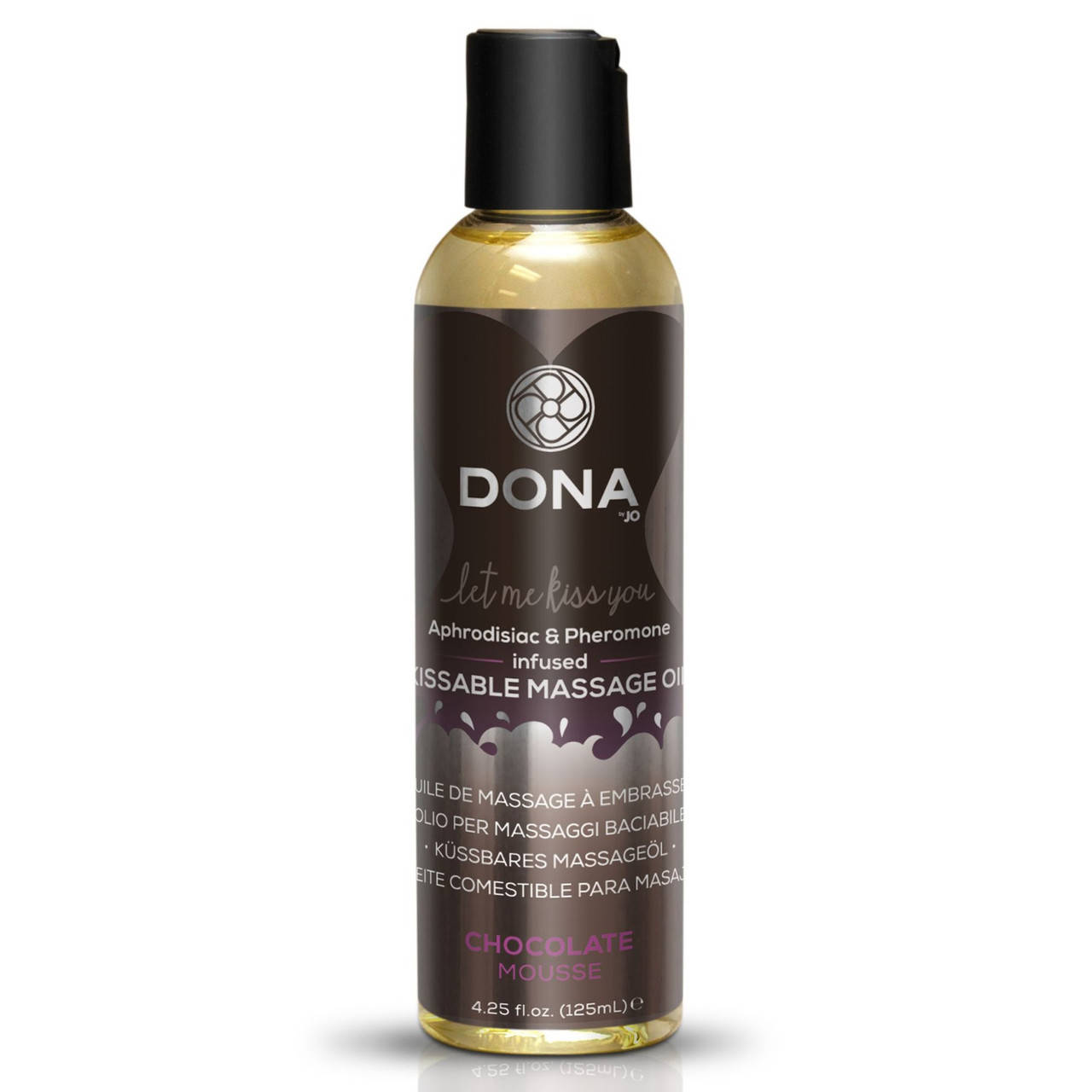 

Съедобное массажное масло DONA Kissable Massage Oil Chocolate Mousse, шоколадный мусс, 110 мл.